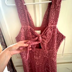 MAUVE LACE DRESS